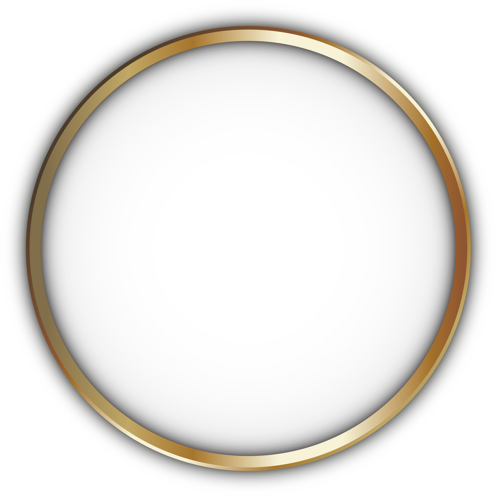 Gold Circle Frame Button